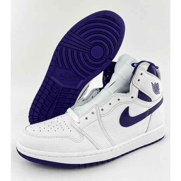 Nike Air Jordan 1 High OG Court Purple Women's Size 11.5 Men's Size 10 Sneakers - Picture 2 of 12